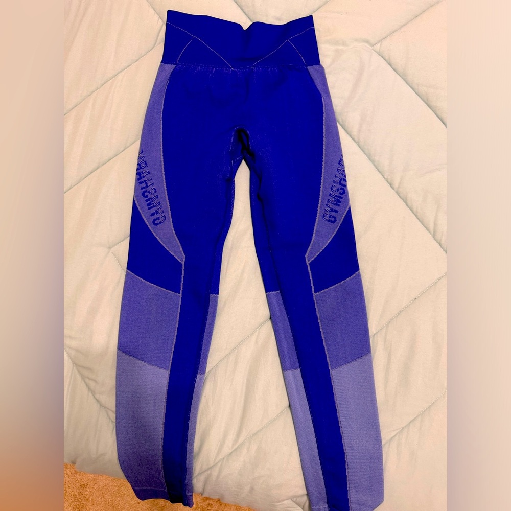 Gymshark Blue Contour Seemless Leggings